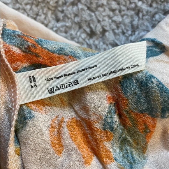 Free People Star Chasing Open Back Sleeveless Maxi Slip Dress Hibiscus Combo M - Picture 6 of 9